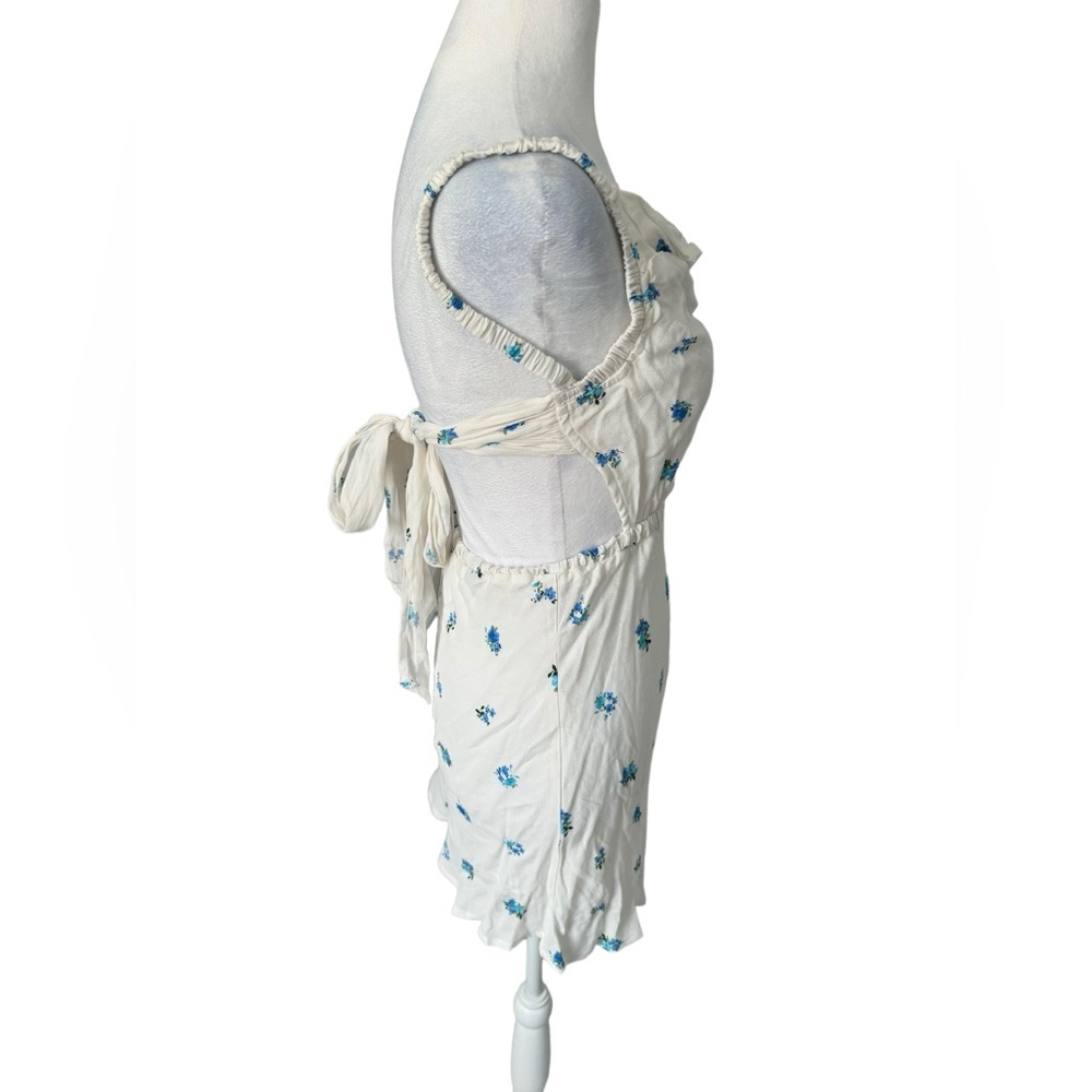 Sky to Moon Mini Dress Floral Bridal Engagement Fairycore Honeymoon Size Small - Picture 4 of 11